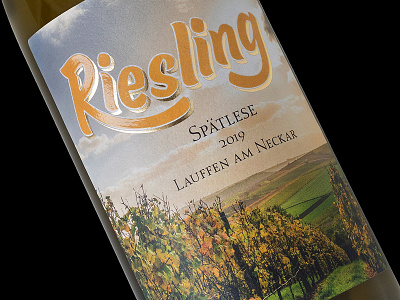 Riesling Spätlese – Wine brand brand design design german wine graphic desogn handdrawen handlettering label design lettering logo packaging design riesling wine wine agency wine label design