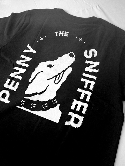 PENNY THE SNIFFER art branding design dog drawing font graphic illustration illustrator mode procreate tee tshirt typo