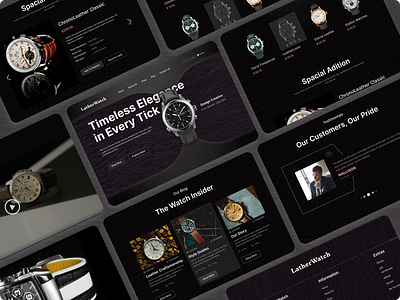 LeatherWatch Website UIUX Design blackthemeuiux ecommercewebsite graywebsitedesign handwatchwebsite latestwebsitedesign leatherwatchuiux luxurywebsitedesign uiux uiuxabourwatch watchshopuiuxdesign watchshopwebsite watchuiuxdesign watchwebsitedesign websiteuidesign websiteuiuxdesign