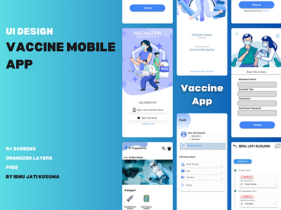 Vaccine Mobile App mobile app ui ui design vaccine mobile app