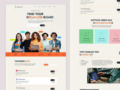 Intuitive Job Board Design-Streamlining Job Search & Recruitment animation branding design graphic design illustration job board job need job requirment job search job ui logo motion graphics responsive responsive design ui ui ux uiux design website