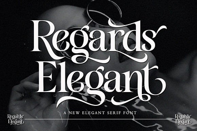 Regards Elegant Font banner fonts book cover fonts cover fonts elegant fonts magazine fonts opentype fonts quote fonts retro fonts t shirt fonts vintage fonts