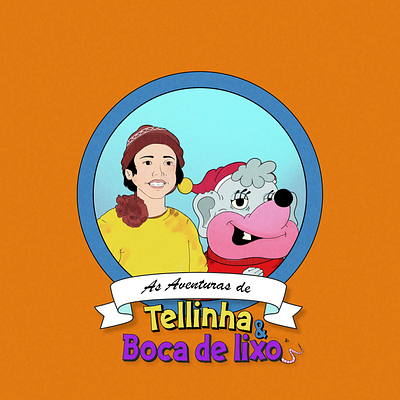 80's Cartoon - The adventures of Telinha & Boca de lixo 80s cartoon graphic design illustration logo photoshop