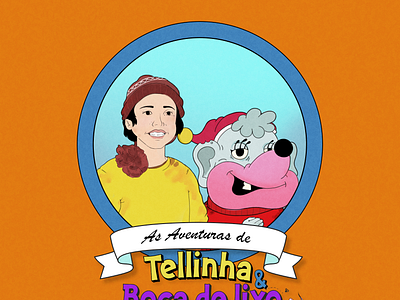 80's Cartoon - The adventures of Telinha & Boca de lixo 80s cartoon graphic design illustration logo photoshop