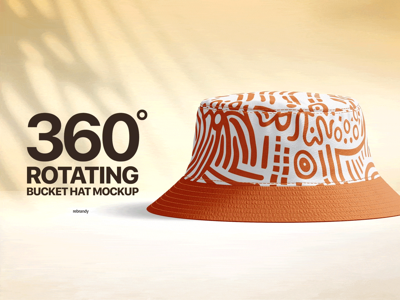 Bucket Hat Animated Mockup panama