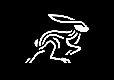 LOGO - RABBIT branding design express graphic design icon identity illustration logo marks rabbit rabbits run seed speed symbol ui