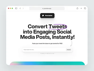 Postable | Dynamic Navigation Bar app application design dynamic edit home home page ios landing page navigation navigation bar post product schedule social media ui ux web web app website