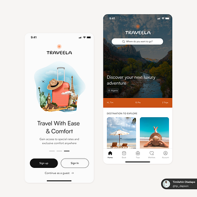 Travel booking app UI 🚀 clean ui minimalist design mobile app travel app ui