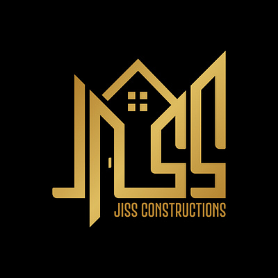 Logo Design For Jiss Construction branding color con creative graphicdesign home logo vector