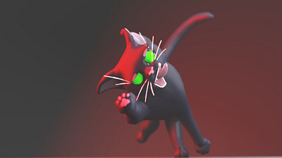 Cat Animation in Maya Render Arnold 3d animation branding