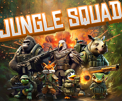 Jungle Squad 3d animation graphic design