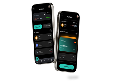 Crypto Wallet Mobile App app crypto crypto wallet design minimal ui wallet