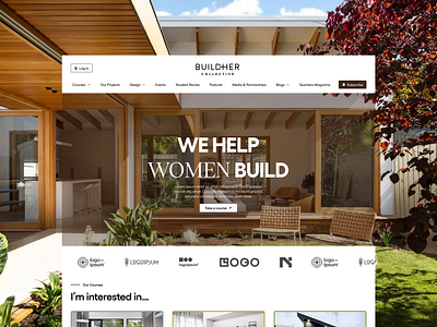 BuildHer Website architecture design house design interior ui ux web website