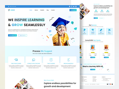 Shikhi E-learning UI education elearning graphic design ui uiux website