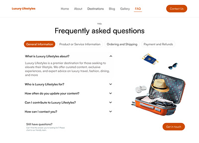 Faq page design ui uiux