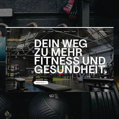 Fitness Website Concept. branding conecpt design developer fitness project ui ux website