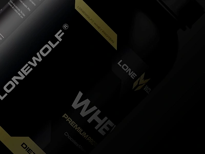 The Lonewolf Brand brand design lonewolf nutrition packaging protein supplements