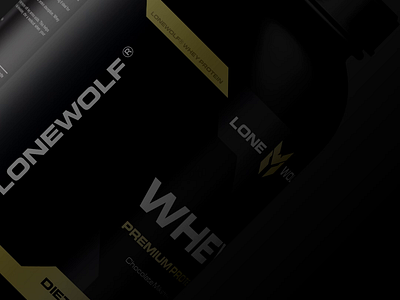 The Lonewolf Brand brand design lonewolf nutrition packaging protein supplements