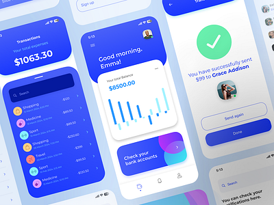 Introducing Mintro: Simplifying Money Management with Clean UI app branding finance ui ux