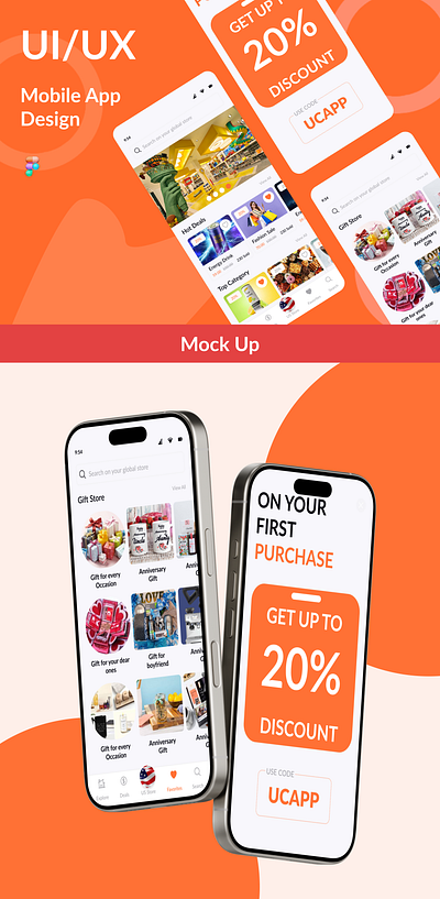 Mobile App Design app business ecommerce ecommerce app fashion giftapp mobile mobile app design mobile ui product shop shopify store ui uiux