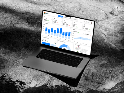 Saasha - CRM SaaS Dashboard analytics b2b business clean crm crm dashboard dashboard design desktop graphs management marketing product product design saas saas dashboard sales ui ui design