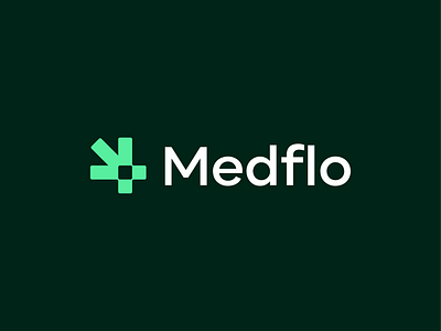 Medflo Logo branding care doctor health health logo healthcare hospital lab laboratory logo logo design medical medical logo medicine medtech neuroscience pharmaceutical pharmacy saas surgery