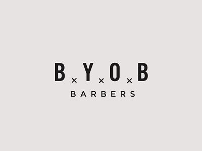 BYOB Barbers brand design logo