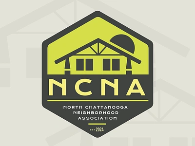 NCNA badge brand design icon logo neighborhood association