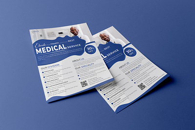 Modern Medical Flyer Design Template a4 care design doctor flyer flyer design flyer template health healthcare healthcare flyer hospital marketing medical medical flyer medical poster poster print promotion template vector