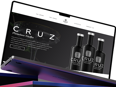 Cruz Vodka design graphic design interaction ui web design xd