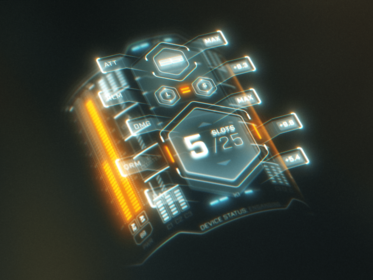 Example of HOLOGRAPHIC WRIST UI
