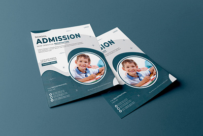 School Admission Flyer Design admission admission flyer design back to school brand identity branding business class design graphic designer kids leaflet learning marketing print promotion school school admission study template vector