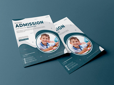 School Admission Flyer Design admission admission flyer design back to school brand identity branding business class design graphic designer kids leaflet learning marketing print promotion school school admission study template vector