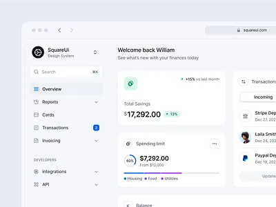 Dashboard - Finance and Banking dashboard design system figma product design ui ux web design