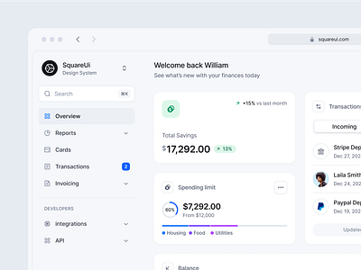 Dashboard - Finance and Banking dashboard design system figma product design ui ux web design