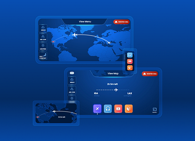 Mobile App - Inflight Entertainment flight tracking app inflight entertainment mobile app ui ui design ux ux design