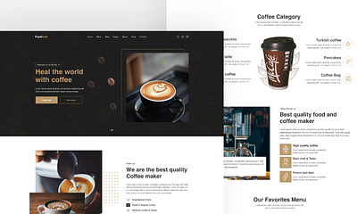 Welcome to 'FoodTunk' Your Ultimate Coffee Experience branding creative design graphic design logo ui