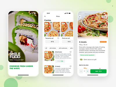 Food Ordering App | Smile Food cards menu categories delivery delivery app delivery service fast food food and drink food delivery food delivery app food delivery service food order foodie mobile online food order ordering restaurant ui design uxui