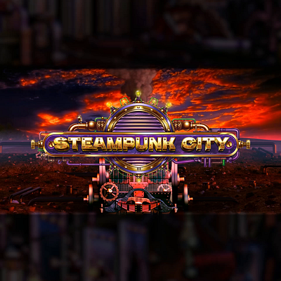 Set of All animations for the online slot game "Steampunk City" animation animation art casino animation digital art gambling gambling art gambling design game art game design gaming gaming animation graphic design motion design slot animation slot design slot machine steampunk steampunk symbols steampunk themed