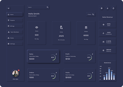 Simple Website dashboard app dashboard design minimal design neumorphism simple ui user interface ux