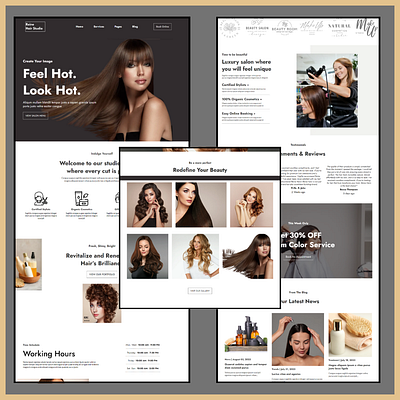 REINE HAIR STUDIO WEBSITE DESIGN ON GOHIGHLEVEL branding email marketing email template form funnels gohighlevel expert graphic design landing page product design sales funnel website design