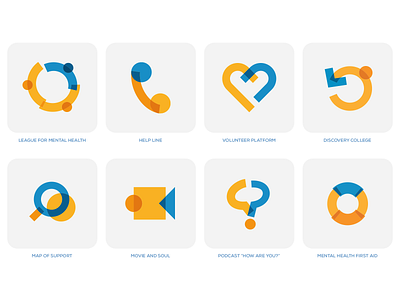 Branding system - League for Mental Health Slovakia branding graphic design identity logo mental healh visual identity