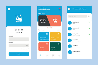 UI design for Office management ui ui ux design user interface