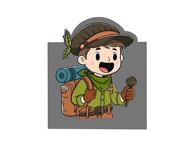 Adventure boy 2d 2d illustration 3d animation art branding character design digital art digital painting flat flat art graphic design illustration logo packaging ui