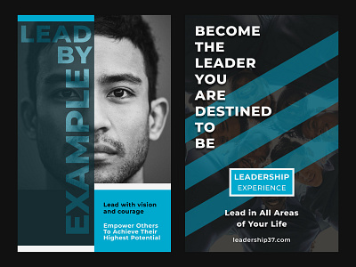 Leadership Posters design graphic design