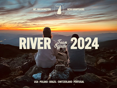 River Team Offsite 2024 Swag branding graphic design hike hiking outdoors swag sweatshirt yeti