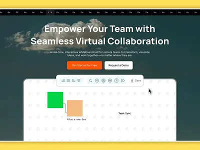 Work in Progress. agency website collaboration landing page landingpagedesign team ui ux virtual work website design whiteboard