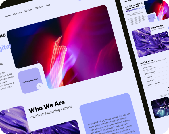 GrowthPath Digital branding ui