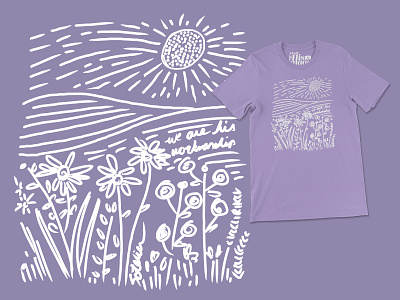 SLC '24 Shirt conference flowers hills ladies lavender lithograph screenprint shirt sunshine