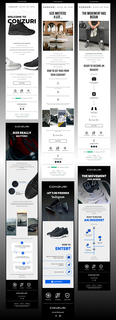 Email Designs for Shoes Selling Brand newsletter